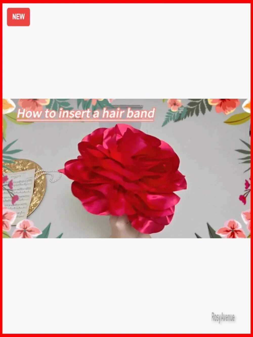 Large Flower Fascinator Derby Hat with Headband for Special Occasions
